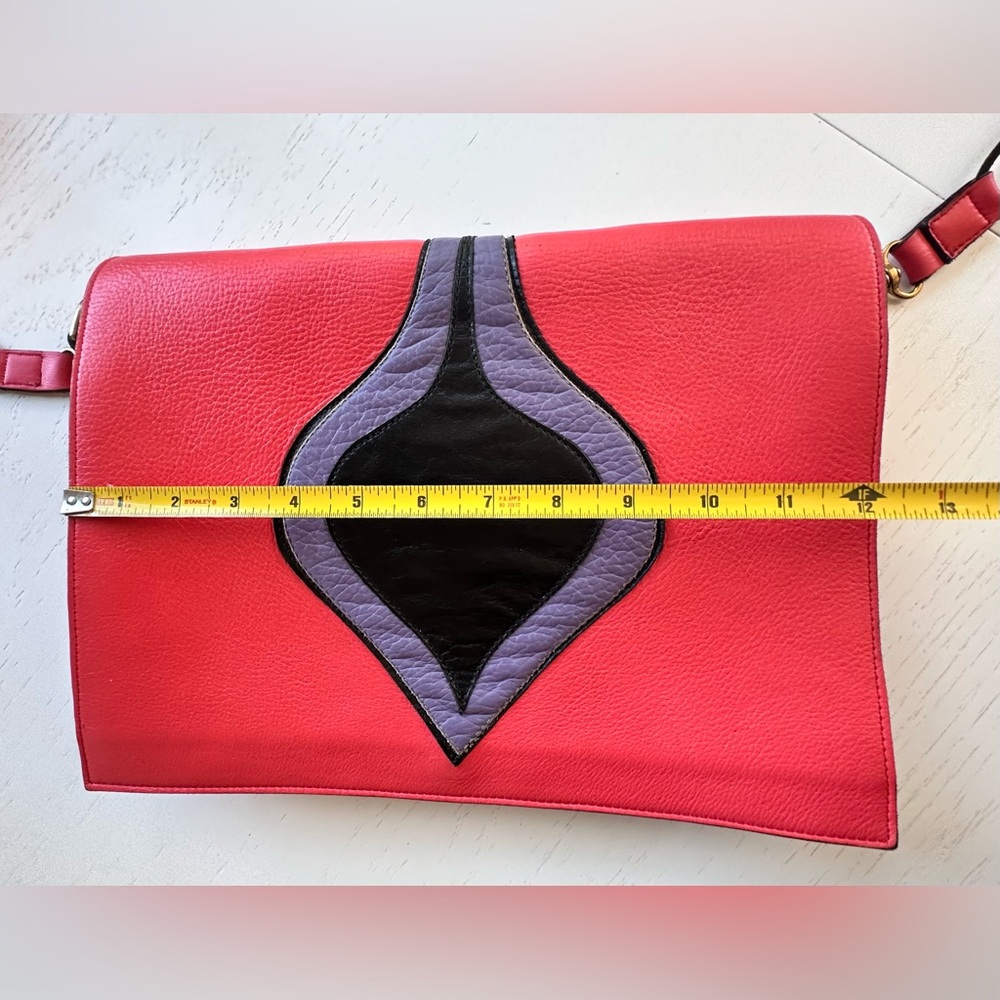Vintage 1970s-1980’s Leather Crossbody/Shoulder Bag - Picture 11 of 14